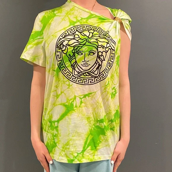 Brand New with Tags VERSACE Lime GREEN T-Shirt - Picture 5 of 6